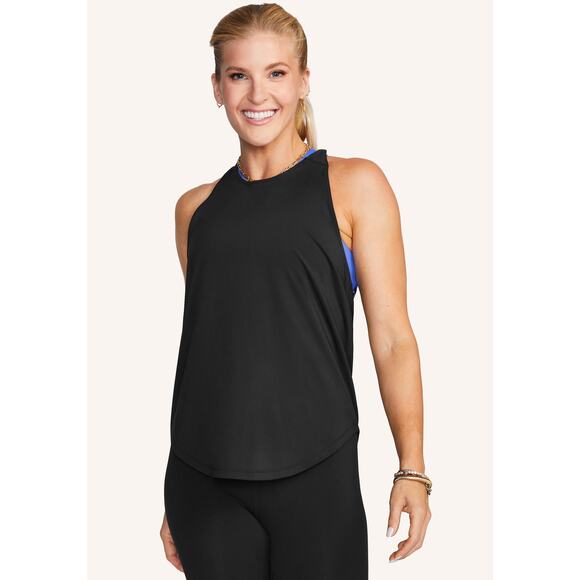 PELOTON Distance Racerback Tape Tank Sz Medium Black - Picture 3 of 8